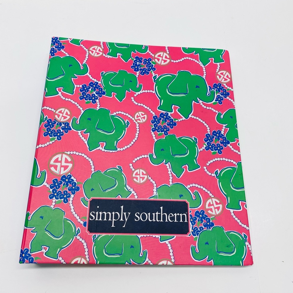 Simply Southern Notebook Journal Calendar Removed Pursuit of Preppiness Elephant